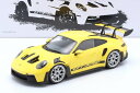 ミニチャンプス 1/18 ポルシェ 911 992 GT3 RS 2023 イエロー シルバーリム 300台限定Minichamps 1:18 Porsche ...