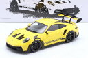 ミニチャンプス 1/18 ポルシェ 911 992 GT3 RS 2023 イエロー ブラックリム 300台限定Minichamps 1:18 Porsche ...