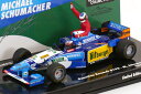 ミニチャンプス 1/43 ベネトン B195 #1 5位 カナダグランプリ フォーミュラ 1 ワールドチャンピオン 1995 ミハエル シューマッハ 車に座るジ...