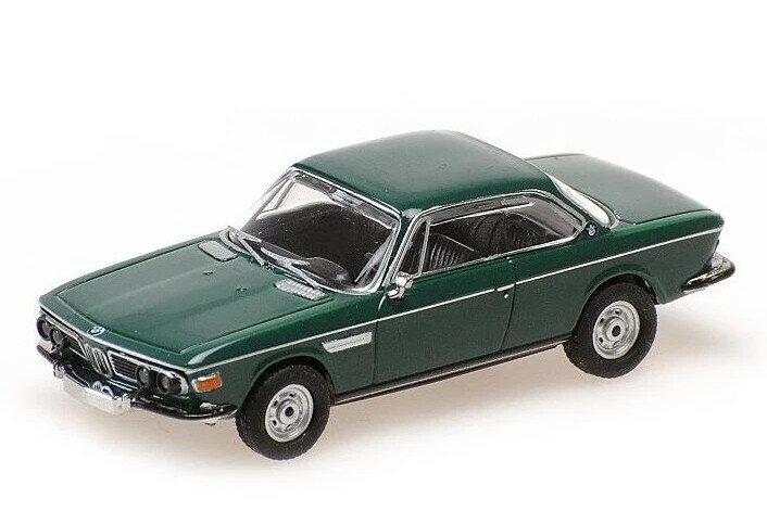 ミニチャンプス 1/87 BMW 2800 CS 1968 ダークグリーン ブラック内装Minichamps 1:87 BMW 2800 CS buil..