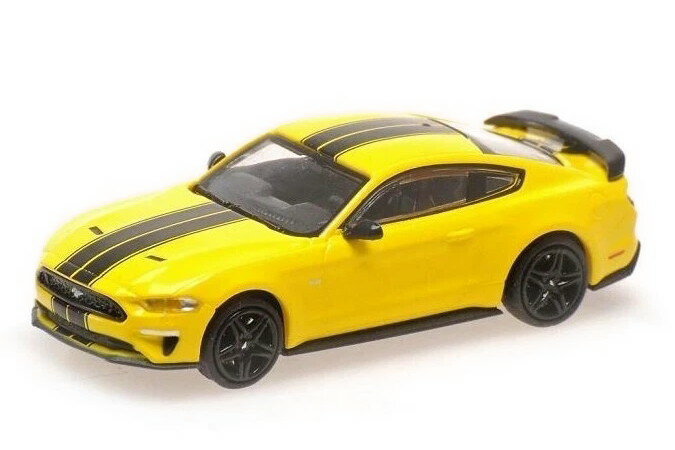 ミニチャンプス 1/87 フォード マスタング 2018 イエロー ブラック ブラック内装Minichamps 1:87 Ford ..