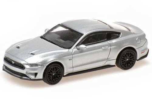 ミニチャンプス 1/87 フォード マスタング 2018 シルバーメタリック ブラック内装Minichamps 1:87 Ford..