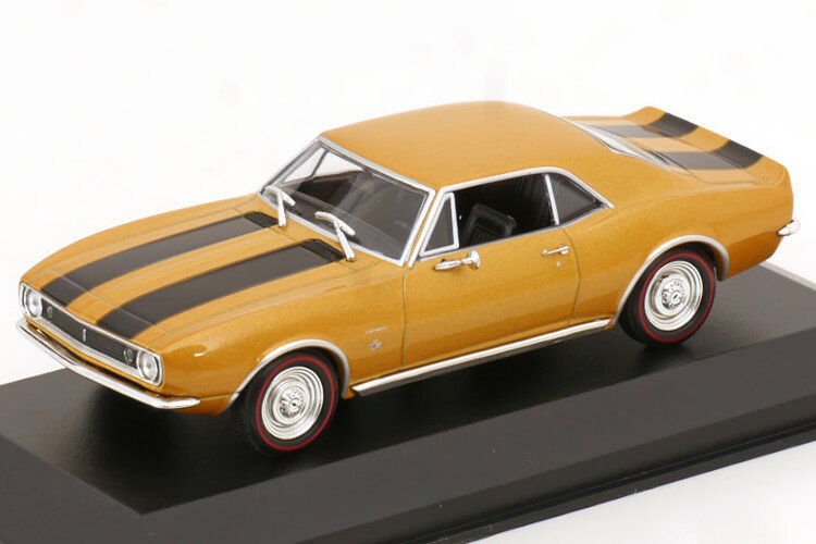 ミニチャンプス 1/43 シボレー カマロ 1967 ゴールド/ブラック マキシチャンプス コレクションMinichamps 1:43 Chevrolet Camaro 1967 gold/black Maxichamps Collection