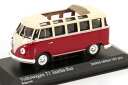 ミニチャンプス 1/43 フォルクスワーゲン バス T1 サンバ 1963 レッドクリーム 504台限定Minichamps 1:43 VW Volkswagen Bus T1 Samba 1963 red creme Limited Edition 504 pcs