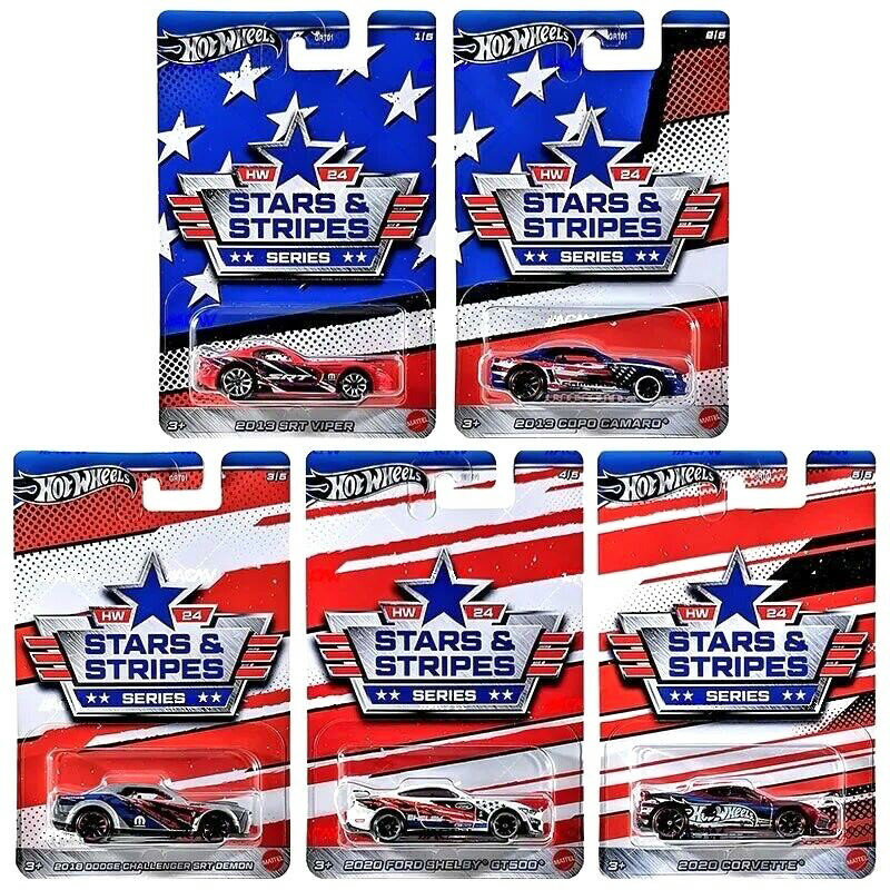 Reowide ǥ륫  SHOP㤨֥ۥåȥ 1/64 &ȥ饤 С꡼ 2024 5楻åHot Wheels 1:64 Stars & Stripes Silver Series 2024 5 pcs. 2013 SRT Viper/2013 Copo Camaro/2018 Dodge Challenger SRT Demon/2020 Ford Shelby GT500/2020 CorvetteפβǤʤ9,800ߤˤʤޤ