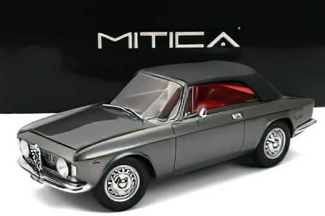 ミティカ 1/18 アルファロメオ ジュリア 1600 GTC カブリオレ クローズ 1964 インテリア レッド/グリージョ メタリック グレーMITICA 1:18 ALFA ROMEO GIULIA 1600 GTC CABRIOLET CLOSED 1964 INTERIOR RED/GRIGIO METALLIC GREY