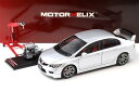 モーターヘリックス 1/18 ホンダ シビック タイプR FD2 後期型 スーパープラチナシルバー エンジン付き 開閉Motorhelix 1:18 Honda Civic Type R FD2 Late Version Super Platinum silver with engine