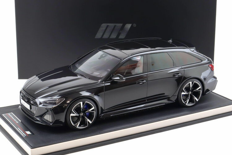 モーターヘリックス 1/12 アウディ RS6 アバント C8 ブラックメタリック 2021 ディスプレイ付き 30台限定Motorhelix 1:12 Audi RS6 Avant C8 black metallic 2021 with display Limited 30 pcs