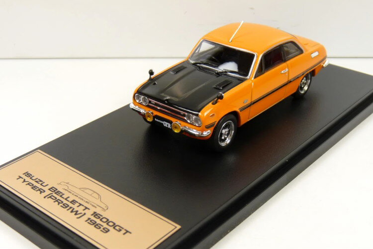 アシェットジャパンコレクション 1/43 イスズ ベレット 1600GT タイプR PR91W 1969 オレンジ ブラックHachette Japan Collection 1:43 Isuzu Bellett 1600GT typer (PR91W) 1969 orange black