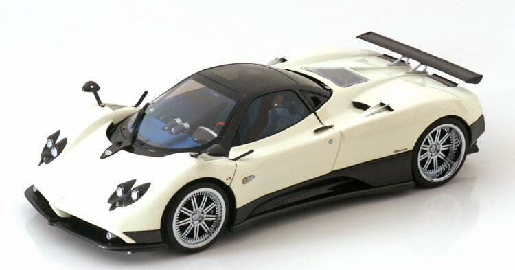 Almost Real 1/18 パガーニ ゾンダ F 2005 ホワイト カーボン 504台限定 開閉Almost Real 1:18 Pagani Zonda F 2005 white carbon Limi..