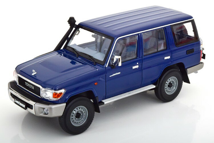 Almost Real 1/18 トヨタ ランドクルーザー 70 J76 2017 ブルー 開閉 Almost Real 1:18 Toyota Land Cruiser 70 J76 2017 blue