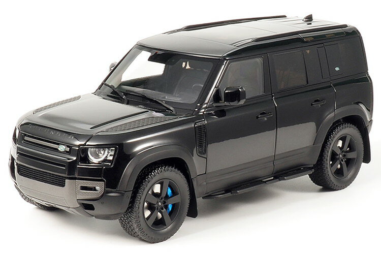 Almost Real 1/18 ランドローバー ディフェンダー 110 2020 サントリーニ ブラック 開閉Almost Real 1:18 Land Rover Defender 110 year 2020 santorini black