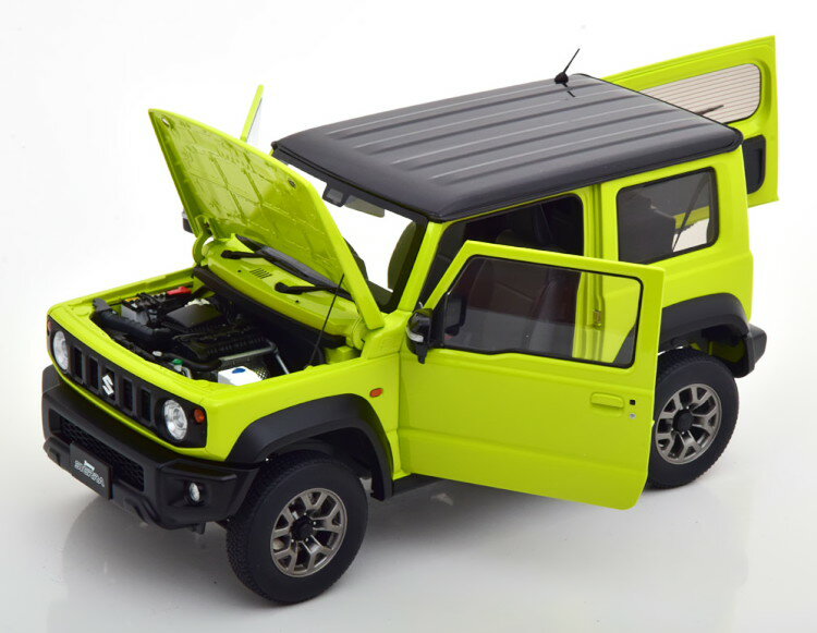 オートアート 1/18 スズキ ジムニー JB74 シエラ 2018 ライトイエロー/ブラック 開閉AUTOart 1:18 Suzuki Jimny JB74 Sierra 2018 light-yellow black