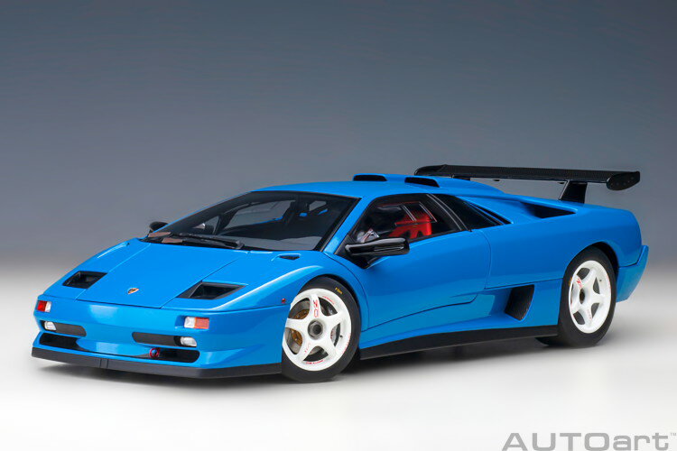 オートアート 1/18 ランボルギーニ ディアブロ SV-R ブルールマン 開閉Autoart 1:18 Lamborghini Diablo SV-R BLU LE MANS