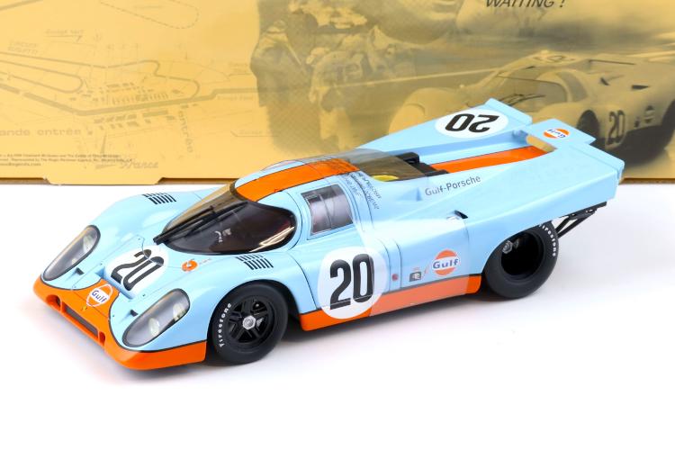 I[gA[g 1/18 |VF 917K XeB[uE}bNC[ E}24ԃ[X #20 Kt u[AUTOart 1:18 Porsche 917K Steve McQueen 24h Le Mans #20 GULF blue