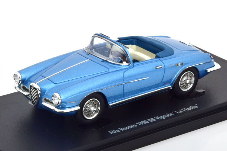 AUTOCULT 1/43 եᥪ 1900 SS Vignale La Fleche 饤ȥ֥롼᥿åautocult 1:43 Alfa Romeo 1900 SS Vignale La Fleche lightblue-metallic