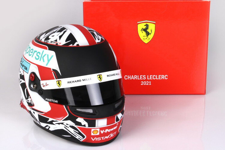BBR 1/2 wbg XN[fA tF[ tH[~1 2021 VEN[BBR 1:2 Helmet Scuderia Ferrari Formula 1 2021 Charles Leclerc