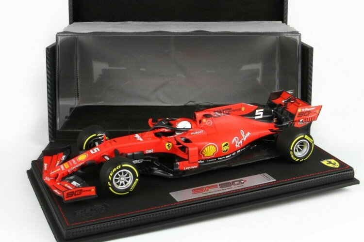 BBR 1/18 tF[ SF90 #5 4th I[XgA Ov F1 2019 U[ 60 S. Vettel Ferrari SF90 #5 4th Australian GP F1 2019 with showcase and leather box