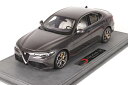 BBR MODEL 1/18 アルファロメオ ジュリアヴェローチェ 2016 ショーケース付属 メタリックグレー 28台限定 BBR MODELS 1:18 ALFA ROMEO GIULIA VELOCE 2016 CON VETRINA WITH SHOWCASE GREY MET LIMITED 28 ITEMS