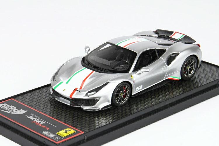 BBR 1/43 tF[ 488 sX^ seB tF[ AWFg juNN 80 BBR 1:43 Ferrari 488 Pista Piloti Ferrari Argento Nurburgring Limited Edition 80pcs