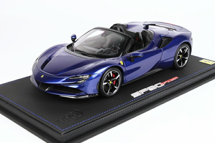 BBR 1/18 tF[ SF90 XpC_[ ^bNu[BBR 1:18 Ferrari SF90 Spider Met Blu Elettrico