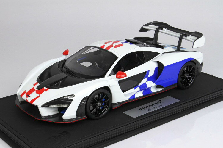 BBR 1/18 }N[ Zi 2019 zCg VJBBR 1:18 McLaren Senna 2019 White Silica