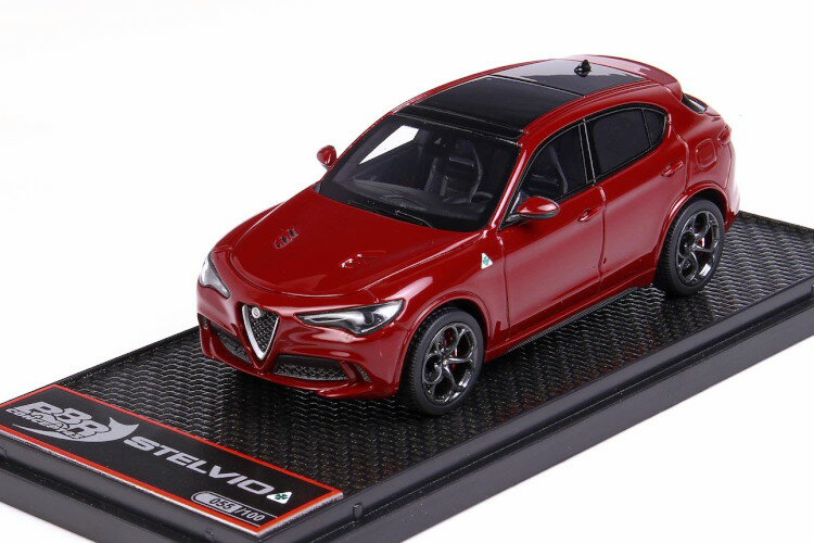 BBR 1/43 アルファロメオ ステルヴィオ Q4 クアドリフォリオ V6 ツインターボ 510hp 2021 レッド 100台限定BBR 1:43 ALFA ROMEO STELVIO Q4 QUADRIFOGLIO V6 BITURBO 510hp 2021 RED MET LIMITED 100 ITEMS