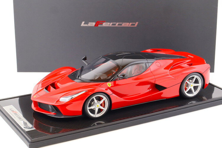 BBR 1/12 フェラーリ ラフェラーリ ロッソ・コルサ 322 レッド/グロスブラックルーフ 100台限定BBR 1:12 Ferrari LaFerrari Rosso corsa 322 red/ Gloss black roof - Limited 100 pcs.