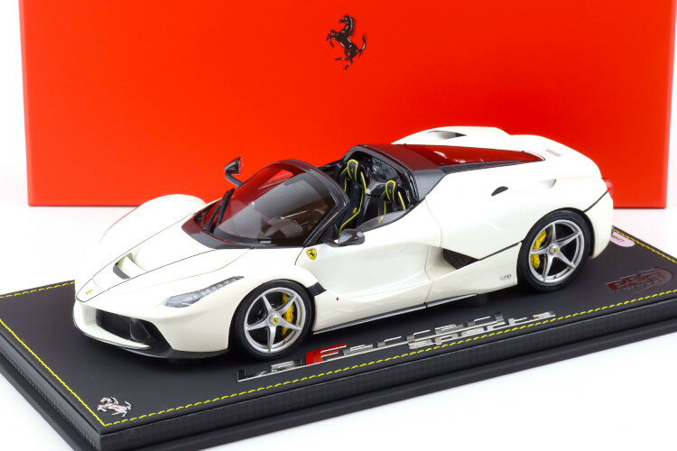 BBR 1/18 フェラーリ ラフェラーリ アペルタ ビアンコ アヴィス ホワイト ディスプレイ付き 36台限定 開閉BBR 1:18 Ferrari LaFerrari Aperta Bianco Avus white with display - Limited 36 pcs.