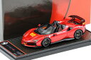 BBR 1/43 フェラーリ SF90 XX スパイダー ロッソ フオコ レッド カーボンリム 50台限定BBR 1:43 Ferrari SF90 XX Sp...