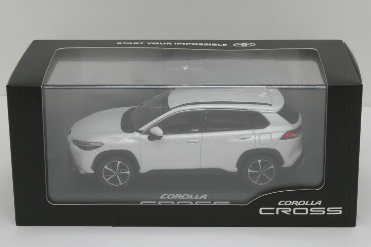 トヨタ特注 1/30 新型 トヨタ カローラクロス 2021 カラーサンプル プラチナホワイトパールマイカ ミニカー TOYOTA COROLLA CROSS 1/18 1/43