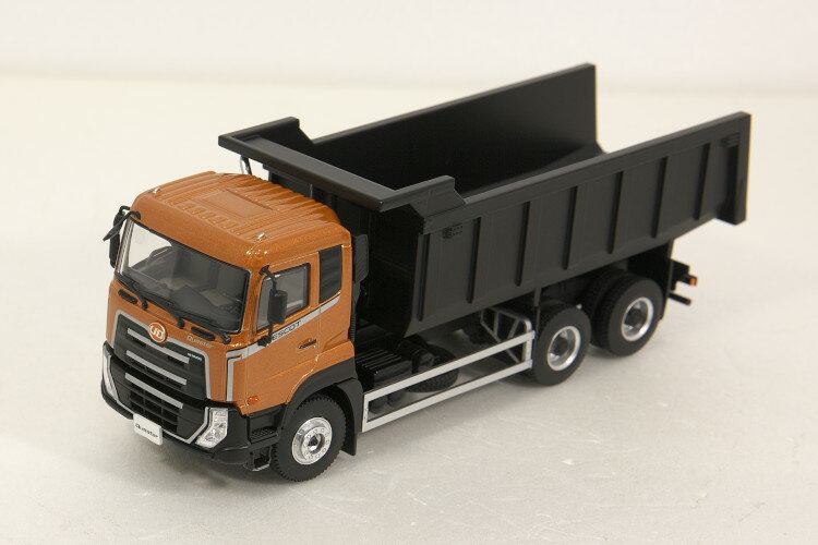 京商 UDトラックス特注 1/50 クエスター 6×4R ダンプ メタリックオレンジ+ブラック UD TRUCKS Quester