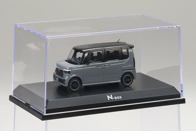 HJ 1/43 ホンダ N-BOX スレートグレー&ブラック 2023 Honda