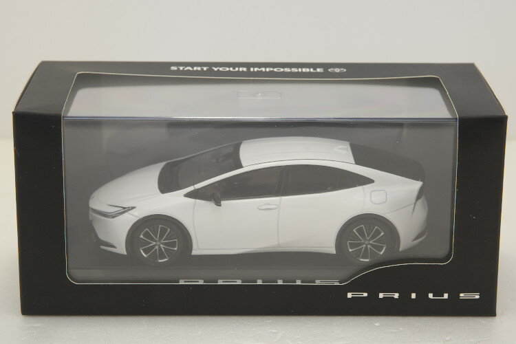 トヨタ特注 1/30 新型 トヨタプリウス 2023 カラーサンプル スーパーホワイトll ミニカー TOYOTA PRIUS 1/18 1/43