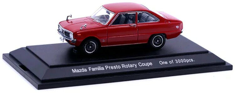 エブロ 1/43 マツダ ファミリア ロータリー クーペ レッドEBBRO 1:43 MAZDA FAMILIA ROTARY COUPE RED