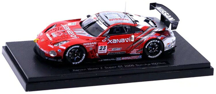 エブロ 1/43 ザナヴィ ニスモ Z スーパー GT 2006 鈴鹿 1000Km シルバー レッドEBBRO 1:43 Xanavi Nismo Z Super GT 2006 Suzuka 1000Km
