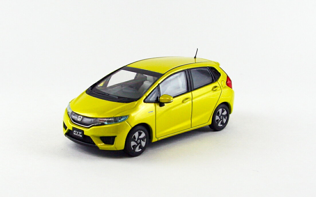 Gu 1/43 z_ tBbgnCubhAgNgCG[p[Ebbro 1:43 HONDA FIT HYBRID ATTRACT YELLOW PEARL