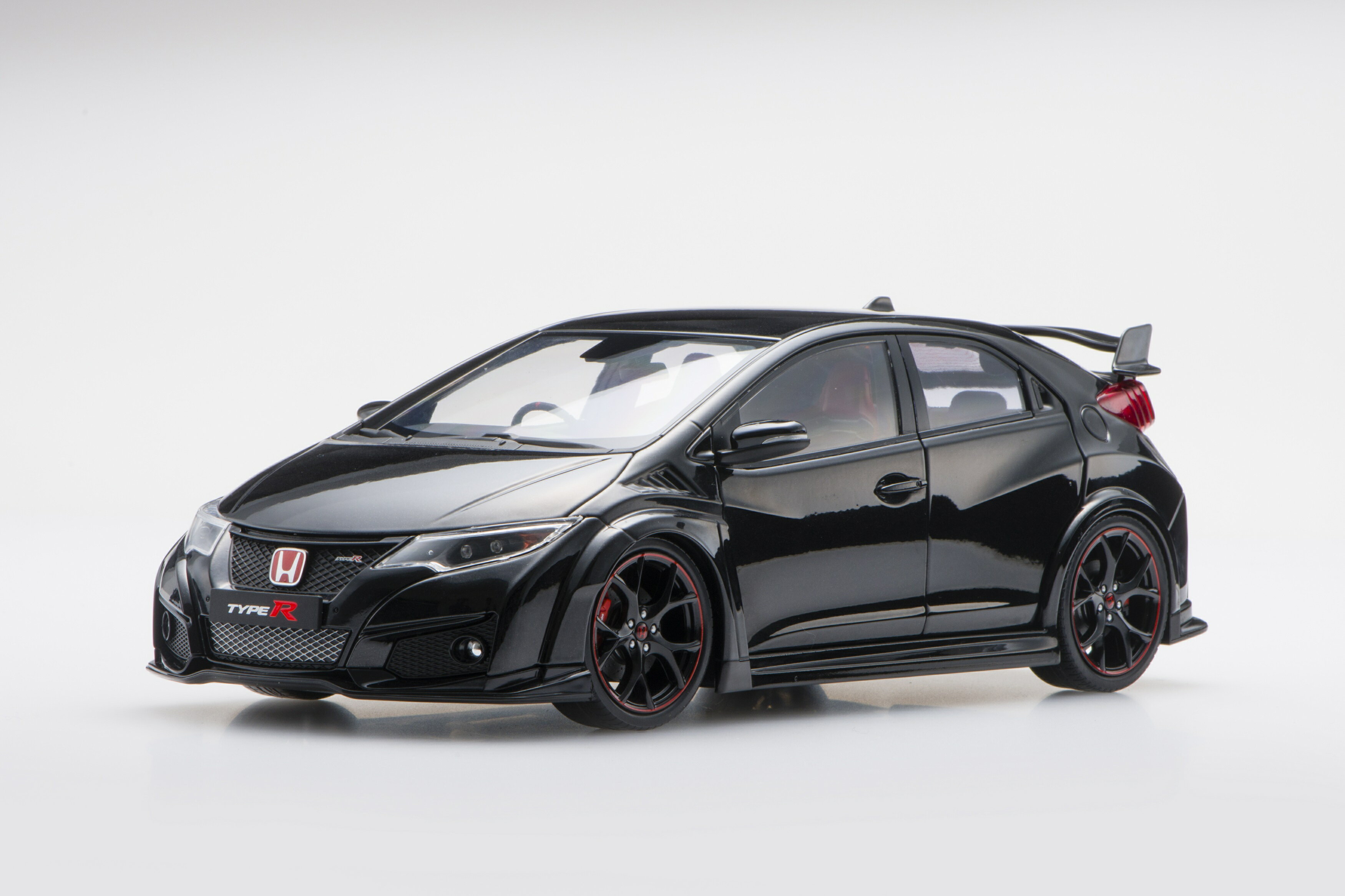 エブロ 1/18 ホンダ シビック タイプ R 2015 (英国ナンバープレート) クリスタルブラックパールEbbro 1:18 Honda CIVIC TYPE R 2015 (UK License Plate) Crystal Black Pearl