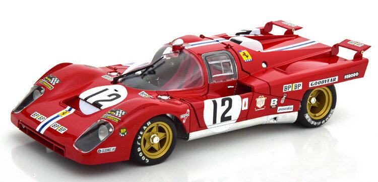 GMP 1/18 ե顼 512M #12 롦ޥ24ѵץ졼 1971 624 GMP 1:18 Ferrari 512M #12 24h Le Mans 1971 Posey/Adamowicz Limited Edition 624 pcs