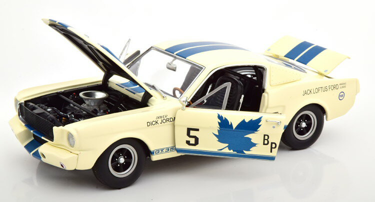 GMP/ACME 1/18 VFr[ GT350R #5 JifBA `sI 1965 zCg u[ 480 GMP/ACME 1:18 Shelby GT350R No 5 Canadian Champion 1965 white blue Limited Edition 480 pcs