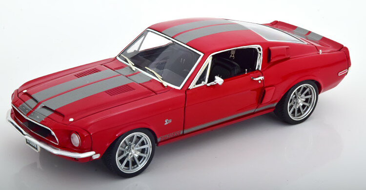 GMP/ACME 1/18 フォード シェルビー マスタング GT500 KR ニュースクール 1968 レッド/グレー 1254台限定 開閉GMP/ACME 1:18 Ford Shelby Mustang GT500 KR New School 1968 red grey Limited Edition 1254 pcs