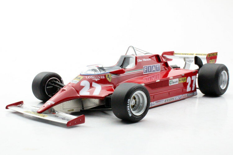 GP Replicas 1/18 フェラーリ 126CK #27 フォーミュラ1 1981 ジル・ヴィルヌーヴ 500台限定 ショーケース付き GP Replicas 1:18 Ferrari 126CK #27 formula 1 1981 Gilles Villeneuve Limited Edition 500 pcs with showcase