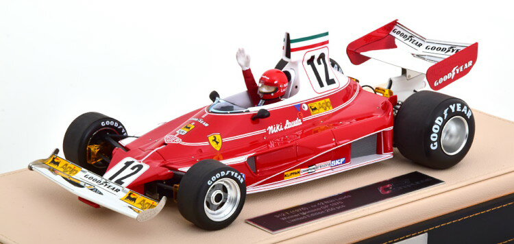 GP Replicas 1/18 ե顼 312T ͥʥGP ɥԥ 1975 ե奢 ǥ 硼դ 250GP Replicas 1:18 Ferrari 312T Winner GP Monaco World Champion 1975 Lauda with figurine Decal and ShowCase Limited 250 pcs