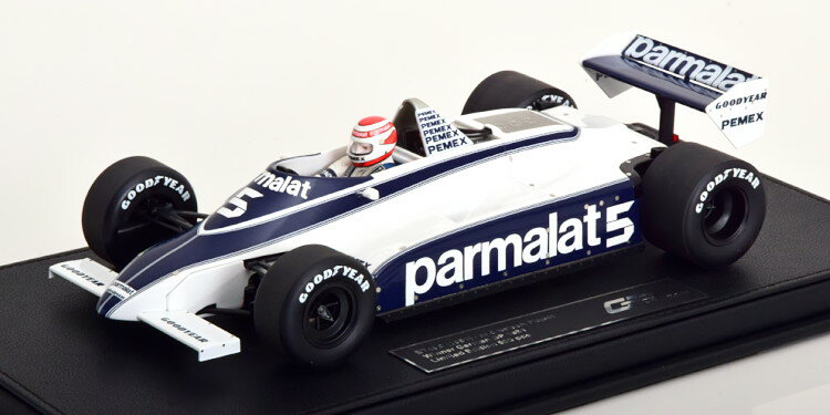 GP Replicas 1/18 ブラバム BT49C 優勝 ドイツGP ワールドチャンピオン 1981 Piquet ショーケース ドライバーフィギュア付き 500台限定GP-REPLICAS 1:18 Brabham BT49C Winner GP Germany World Champion 1981 Piquet with ShowCase and driver figure Limited 500 pcs