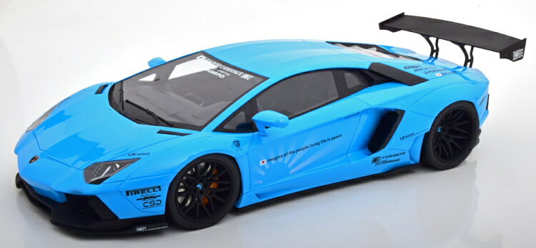 GTスピリット 1/12 ランボルギーニ アヴェンタドール LB Works ライトブルー 350台限定 Lamborghini Aventador lightblue black Limited Edition 350 pcs for Kyosho Japan