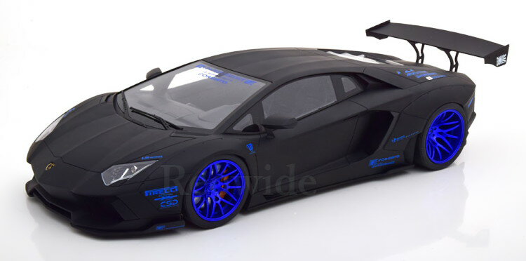 GTスピリット 1/12 ランボルギーニ アヴェンタドール LBWorks 2017 フラットバック ブルー 京商 199台限定 Lamborghini Aventador flatblack blue