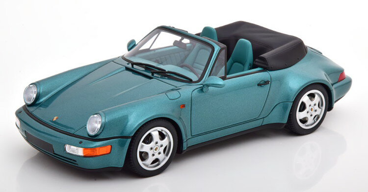 GTスピリット 1/18 ポルシェ 911 964 コンバーチブル ターボルック メタリックグリーン 911台限定 GT Spirit 1:18 Porsche 911 964 Convertible Turbo Look greenmetallic Limited Edition 911 pcs