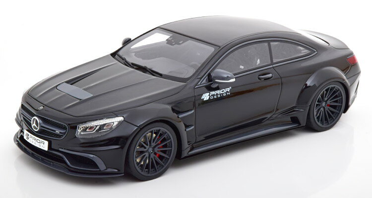 GTスピリット 1/18 メルセデス・ベンツ Sクラス クーペ Prior デザイン ブラック 999台限定 GT Spirit 1:18 Mercedes S-Klasse Coupe Prior Design black Limited Edition 999 pcs