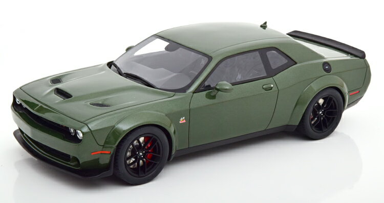 GTスピリット 1/18 ダッジ チャレンジャー R T スキャット パック 2019 グリーンメタリック 999台限定 GT Spirit 1:18 Dodge Challenger R/T Scat Pack 2019 greenmetallic Limited Edition 999 pcs.