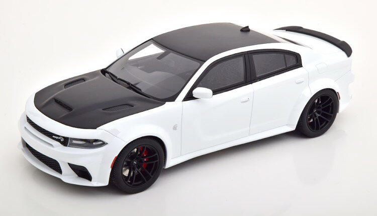 GT Xsbg 1/18 _bW `[W[ SRT wLbg bhAC 2021 zCg }bgubN 999GT Spirit 1:18 Dodge Charger SRT Hellcat Redeye 2021 white matt-black Limited Edition 999 pcs